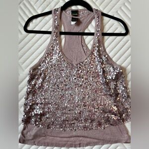 Sequin Tank Top Set